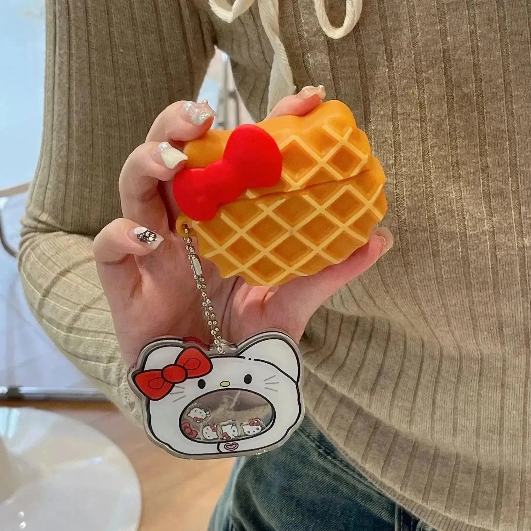 Hello Kitty Waffle Protective Case (For Airpods)