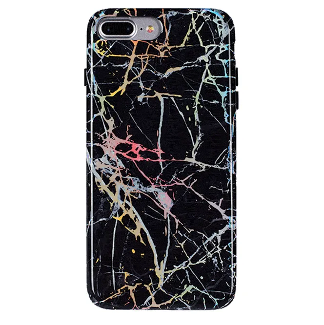 Holo Black Marble iPhone Case