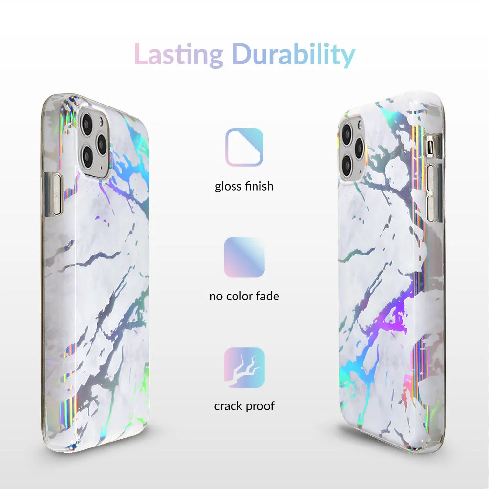 Holo White Marble iPhone Case