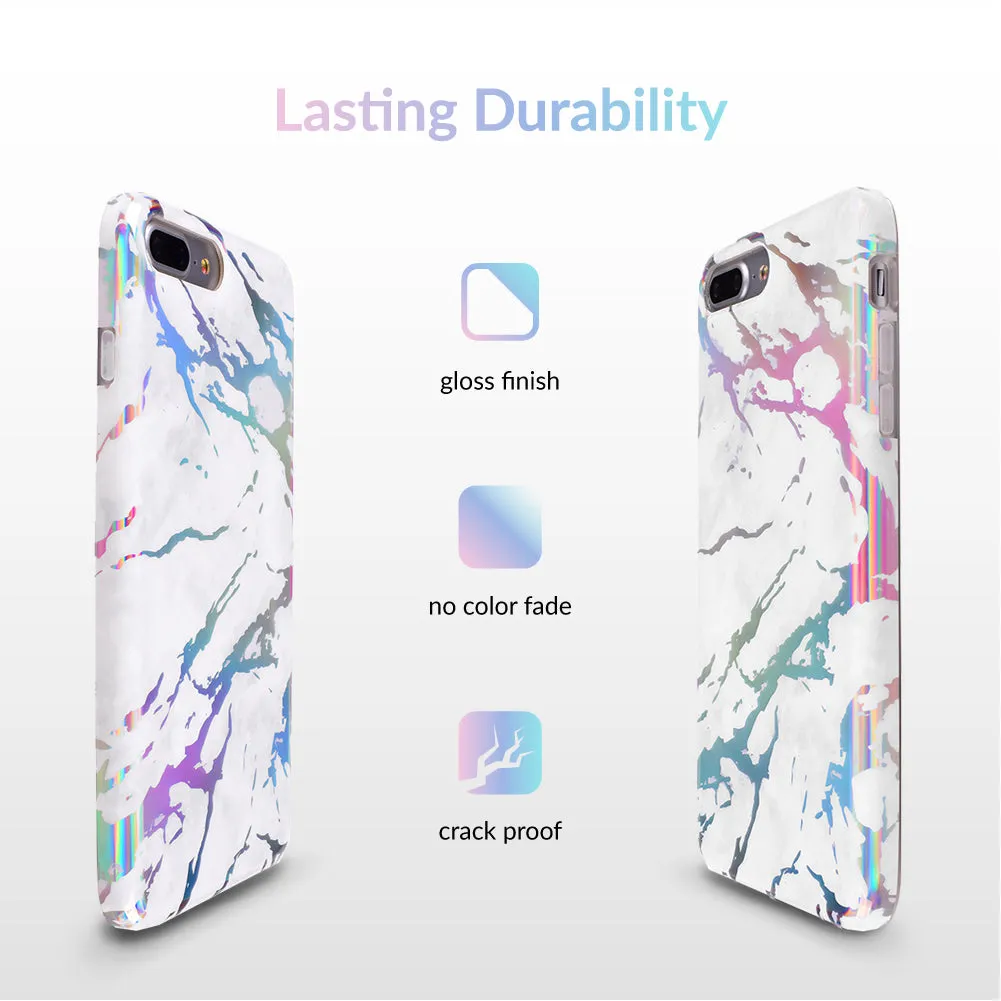 Holo White Marble iPhone Case