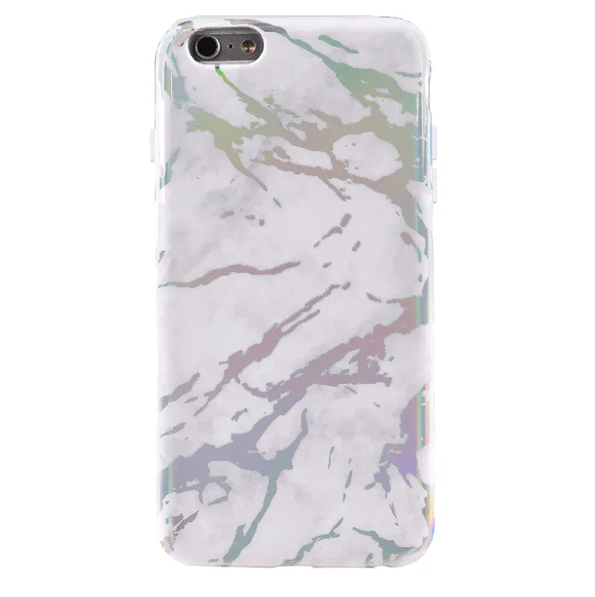 Holo White Marble iPhone Case