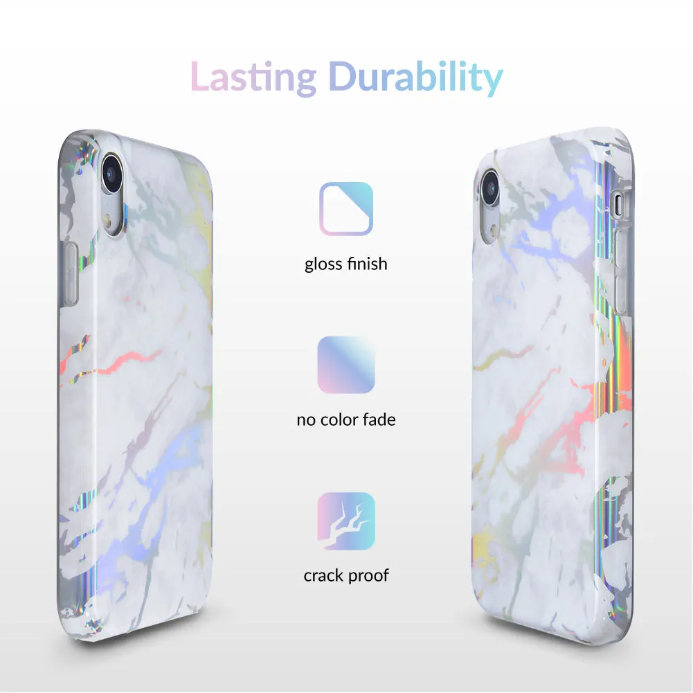 Holo White Marble iPhone Case