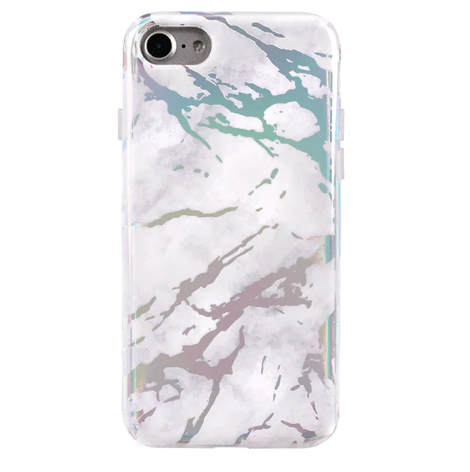 Holo White Marble iPhone Case