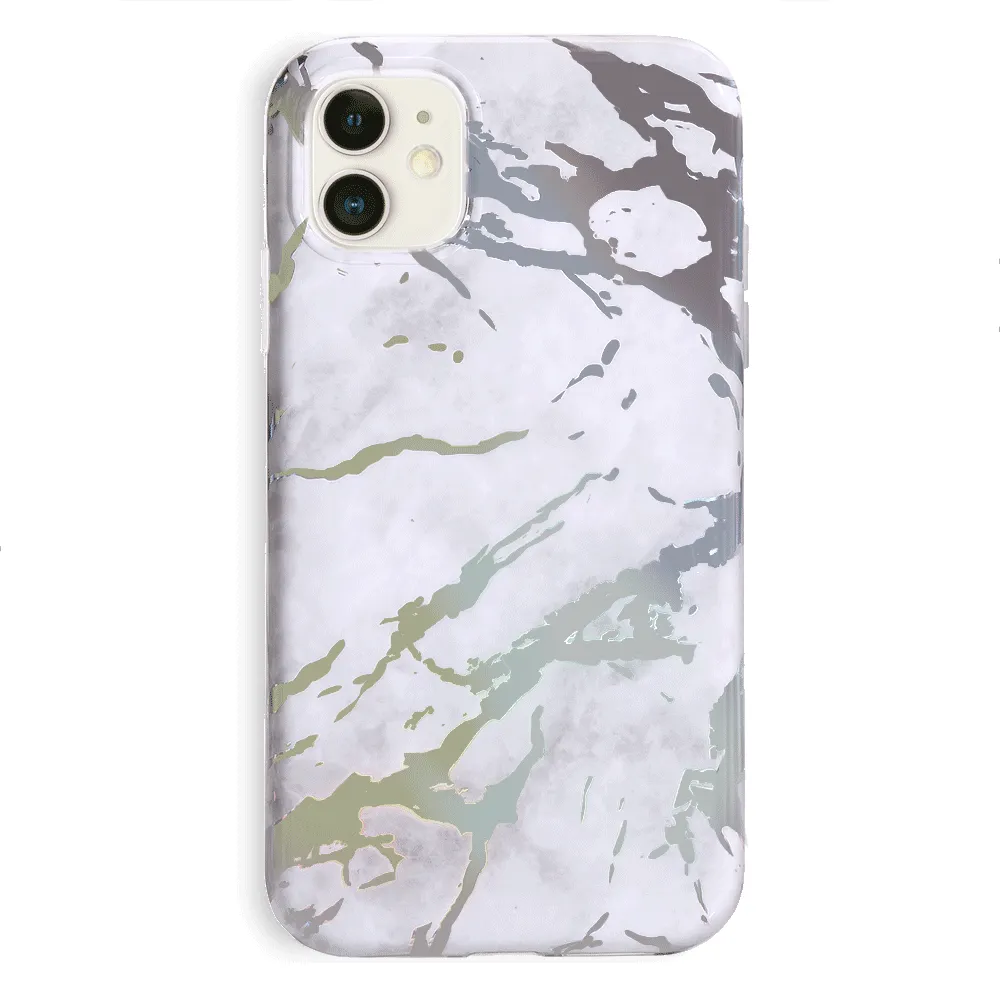 Holo White Marble iPhone Case