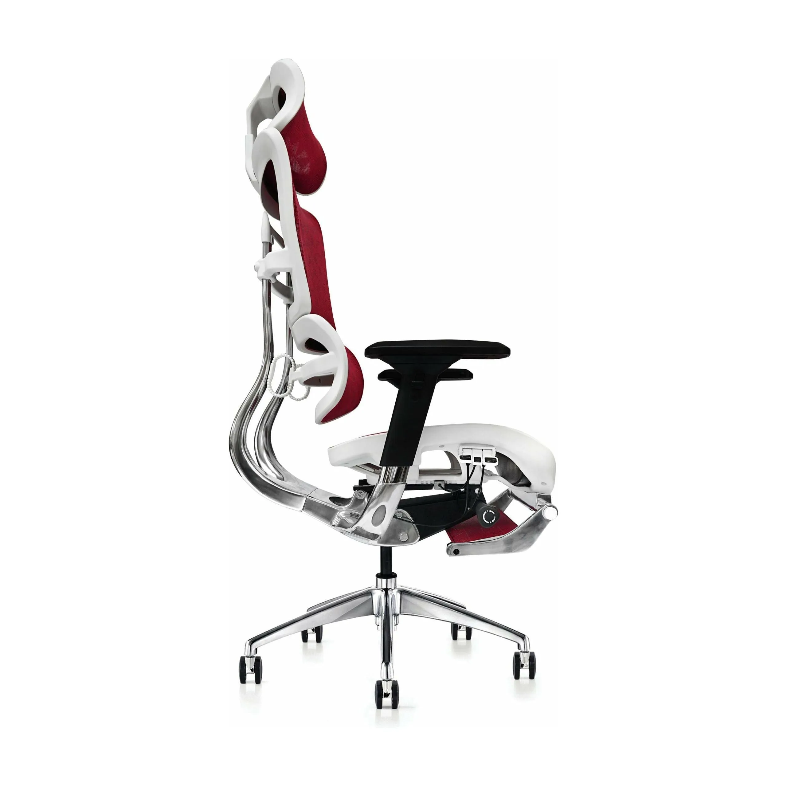 Hood Seating i29 Chair With Integrated Headrest & Leg Rest - Red Kite Mesh (Check Stock)