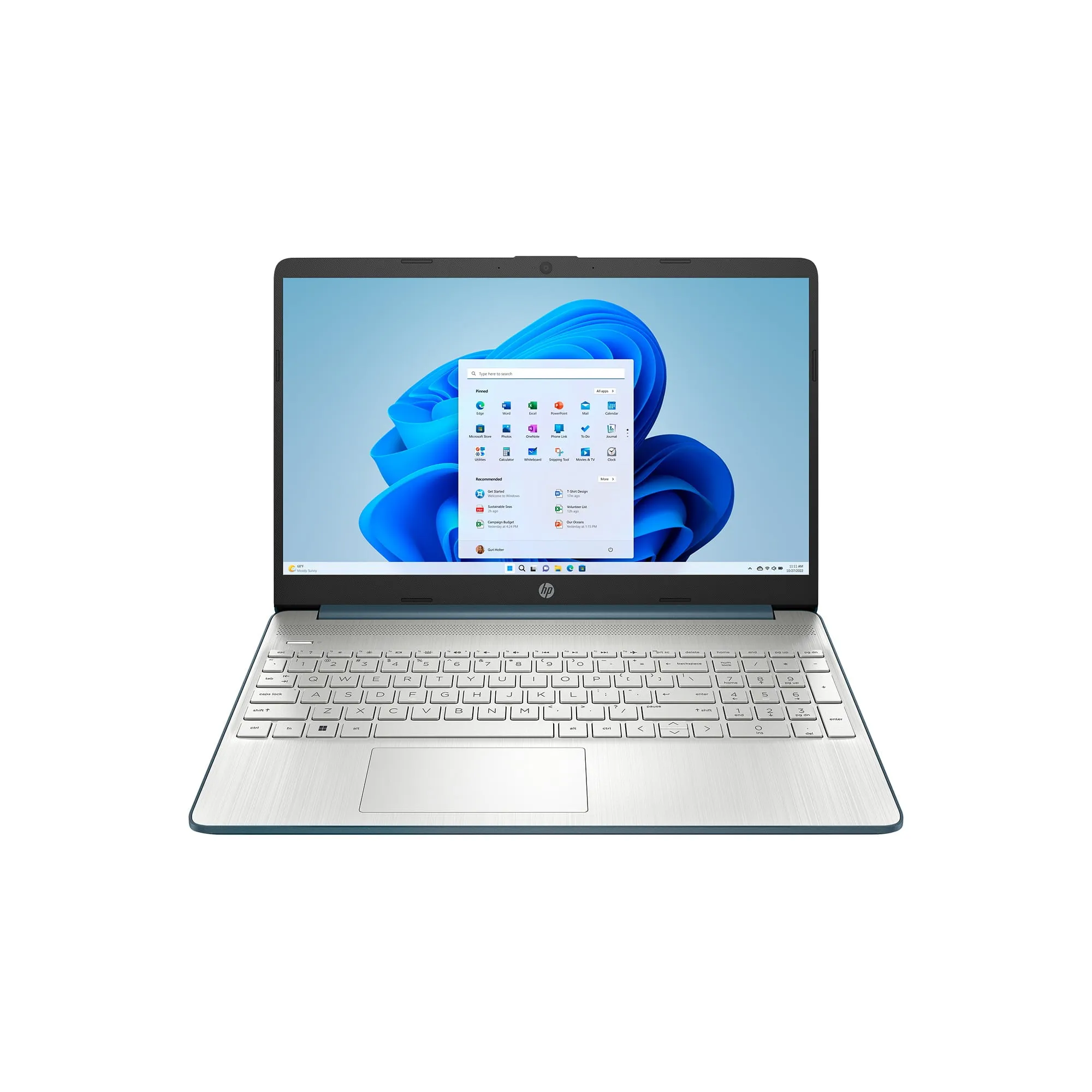 HP 15-dy2792wm 15.6" HD i3-1115G4 1.7GHz Intel UHD Graphics 8GB RAM 256GB SSD Win 11 Home Spruce Blue