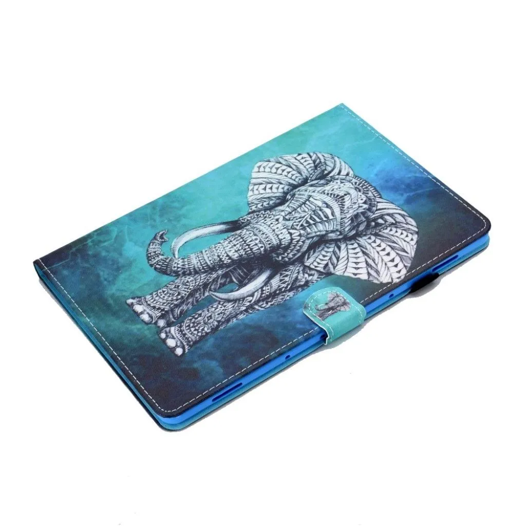 Huawei MediaPad M6 10.8 pretty pattern leather flip case - Elephant