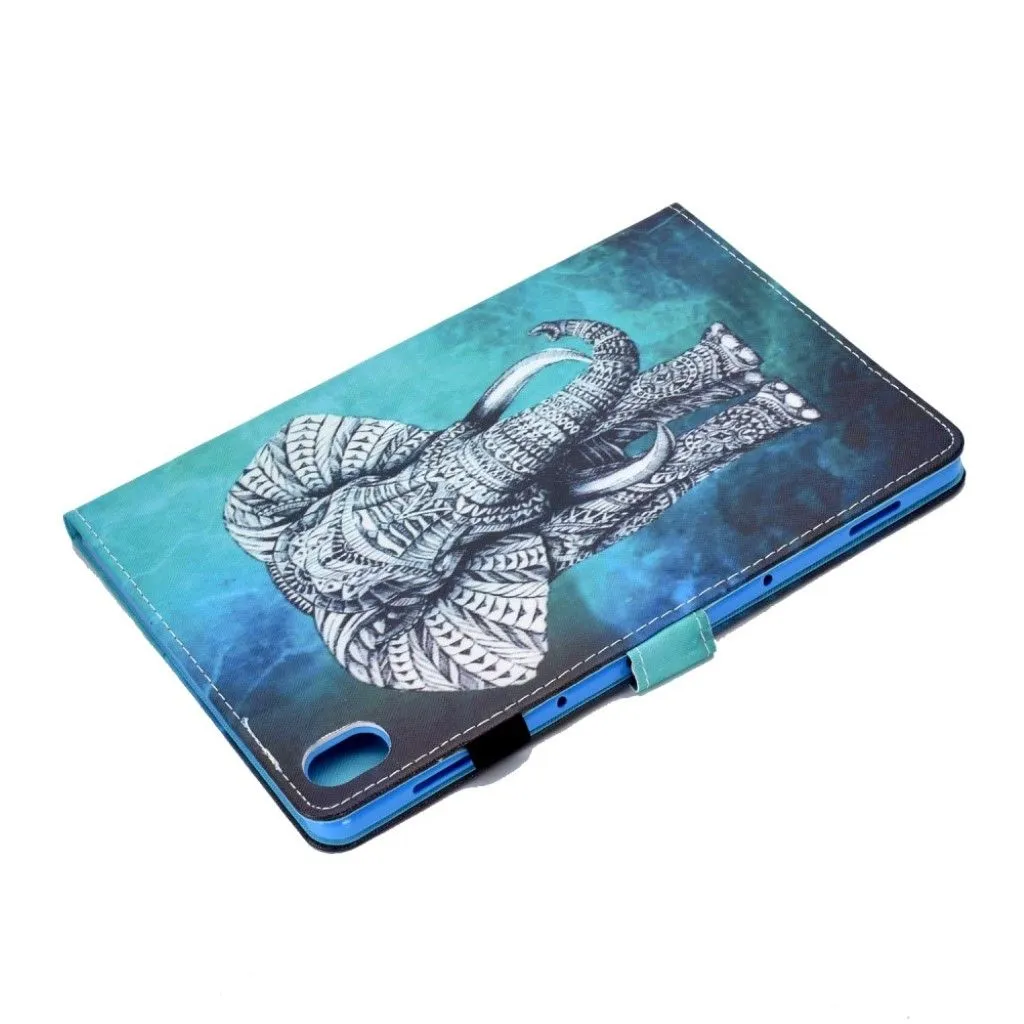 Huawei MediaPad M6 10.8 pretty pattern leather flip case - Elephant