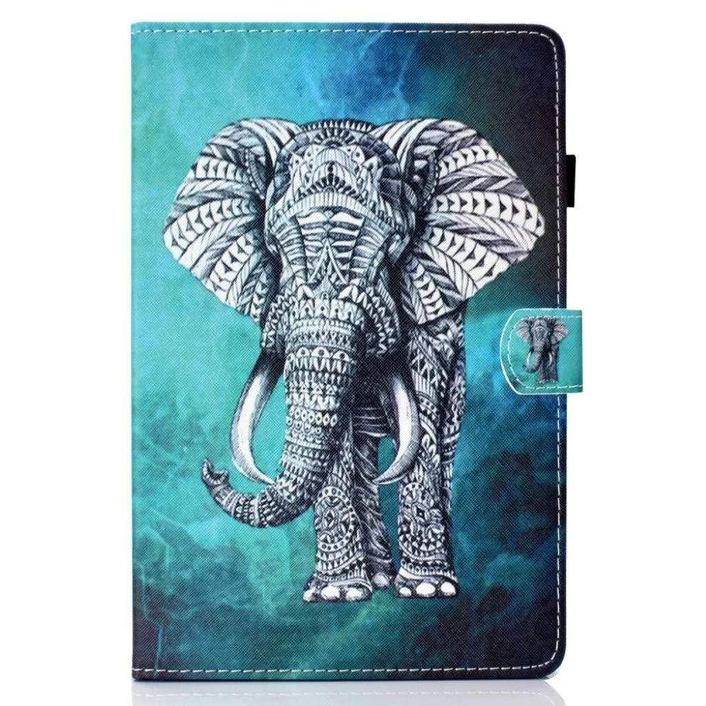 Huawei MediaPad M6 10.8 pretty pattern leather flip case - Elephant