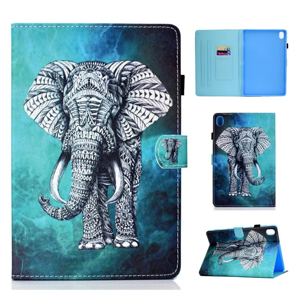 Huawei MediaPad M6 10.8 pretty pattern leather flip case - Elephant