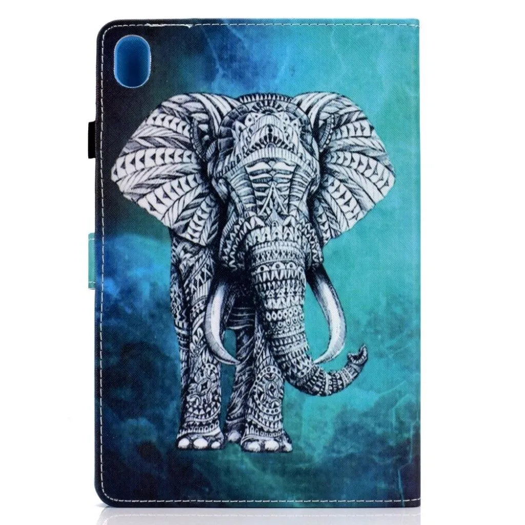 Huawei MediaPad M6 10.8 pretty pattern leather flip case - Elephant