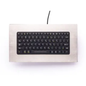 iKey Compact Backlit Industrial Keyboard - Stainless Steel