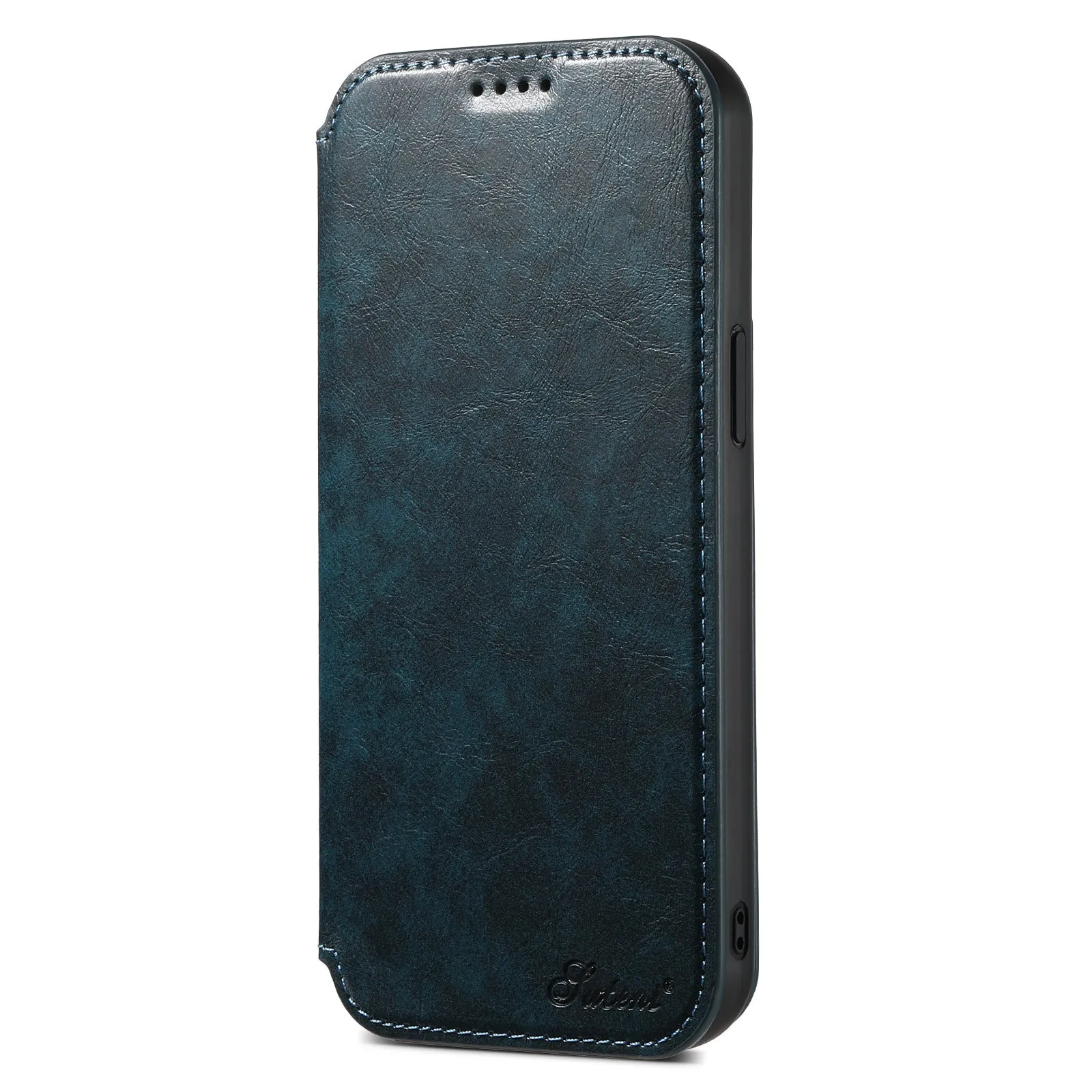 INSTOCK - Flip card magnetic wireless charging protective leather