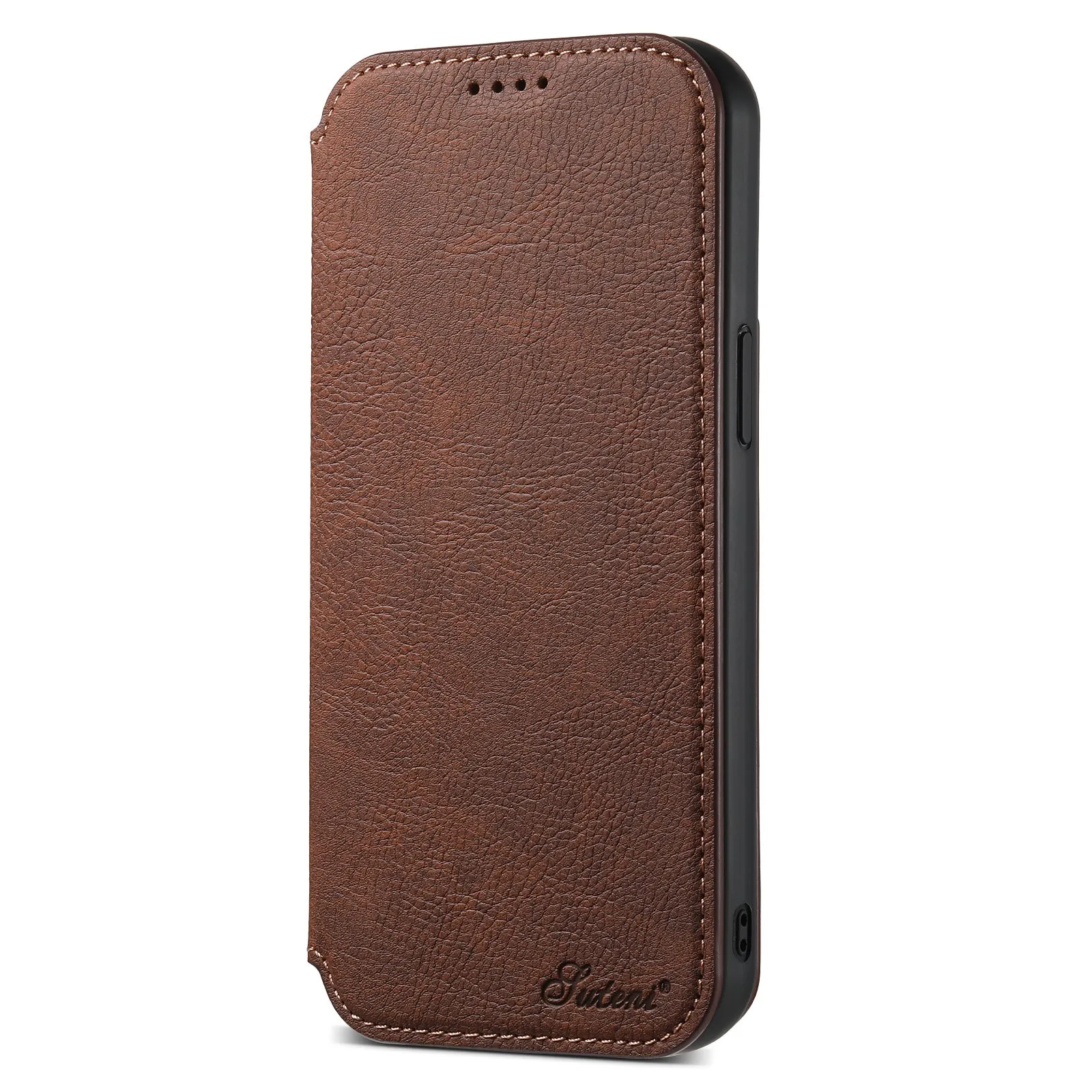 INSTOCK - Flip card magnetic wireless charging protective leather