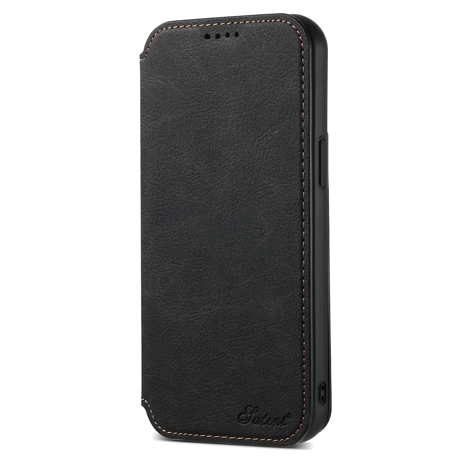 INSTOCK - Flip card magnetic wireless charging protective leather