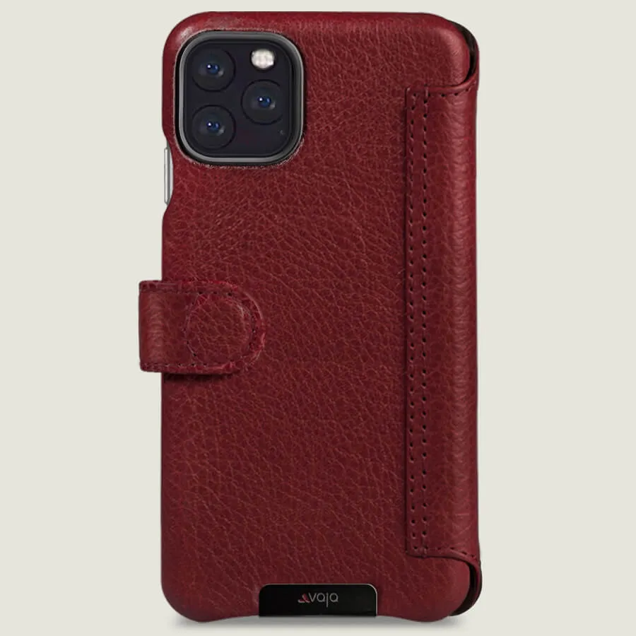 iPhone 11 Pro Max Wallet leather case with magnetic closure