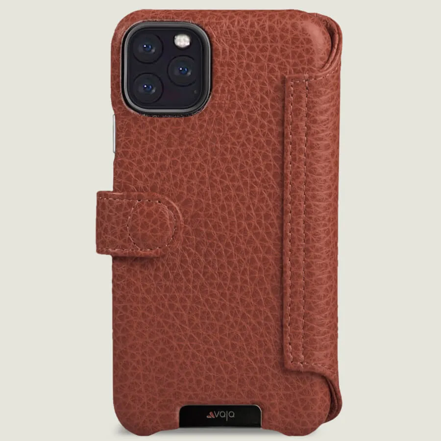 iPhone 11 Pro Max Wallet leather case with magnetic closure