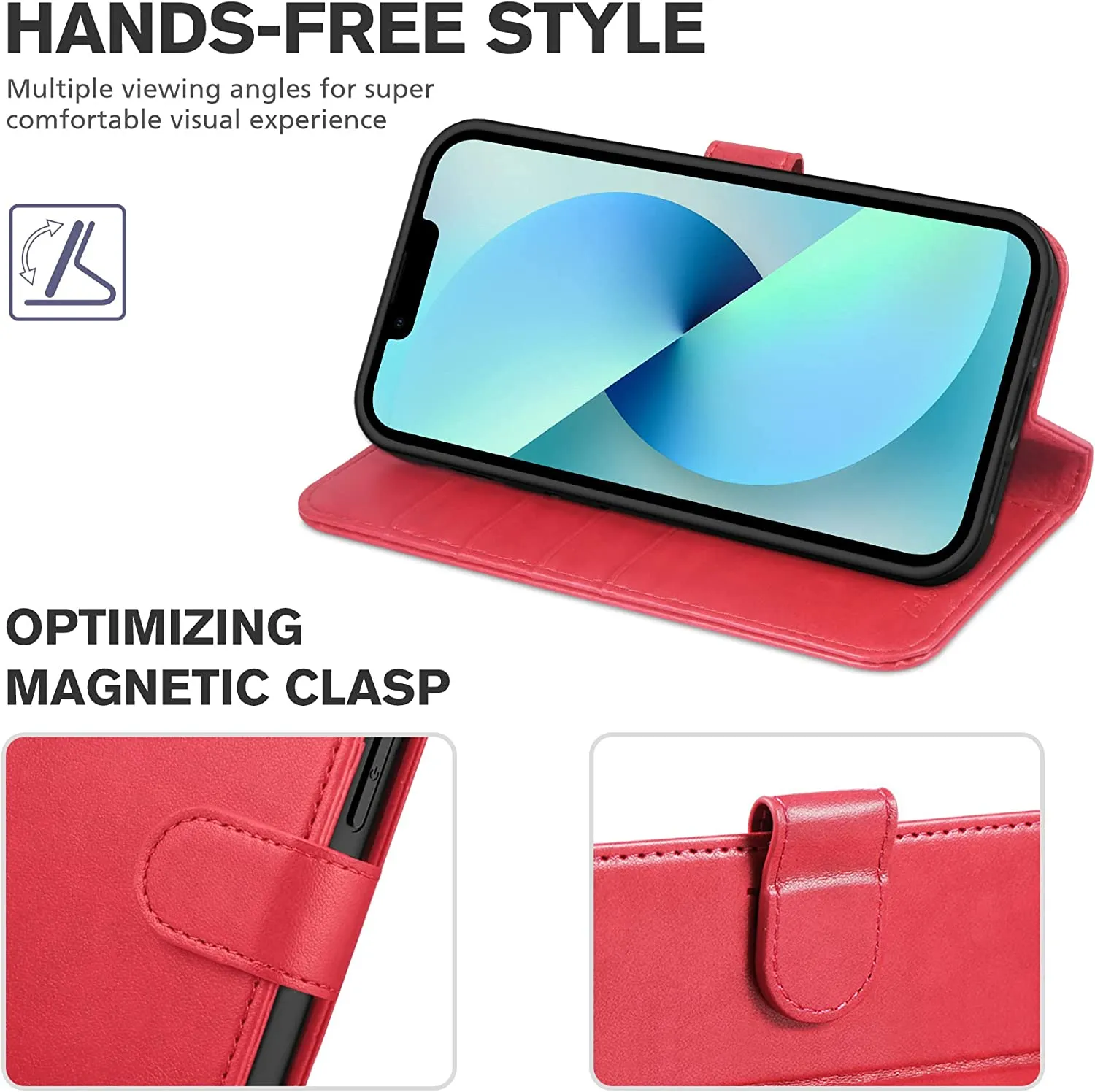 iPhone 14 Pro Max Wireless Charging Wallet Case