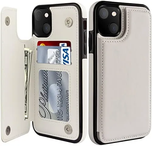 iPhone 15 Pro Case Flip Folio Leather Wallet Designs Protective Phone Case