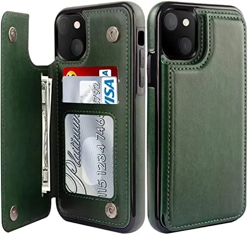 iPhone 15 Pro Case Flip Folio Leather Wallet Designs Protective Phone Case