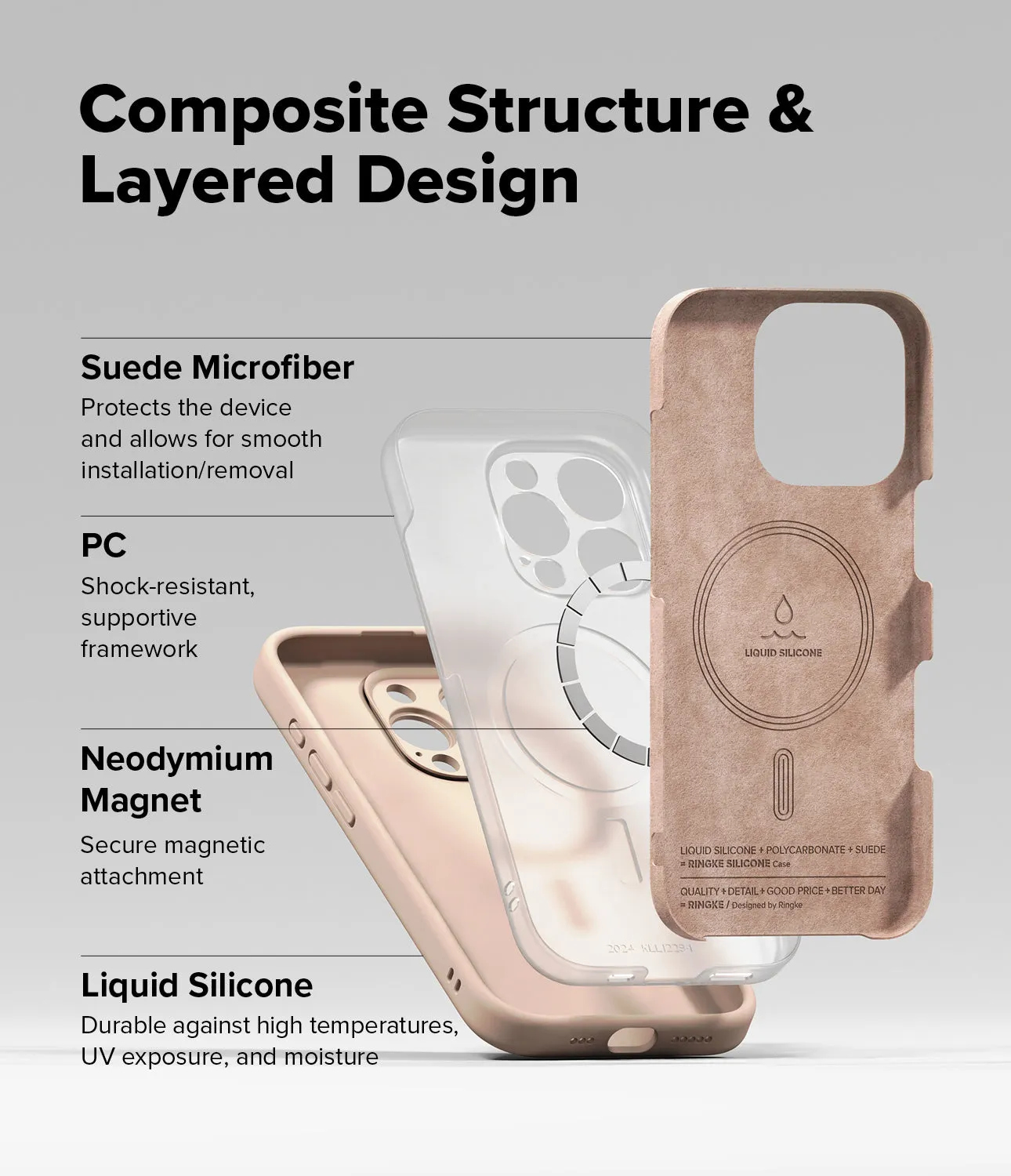 iPhone 16 Pro Max Case | Silicone Magnetic