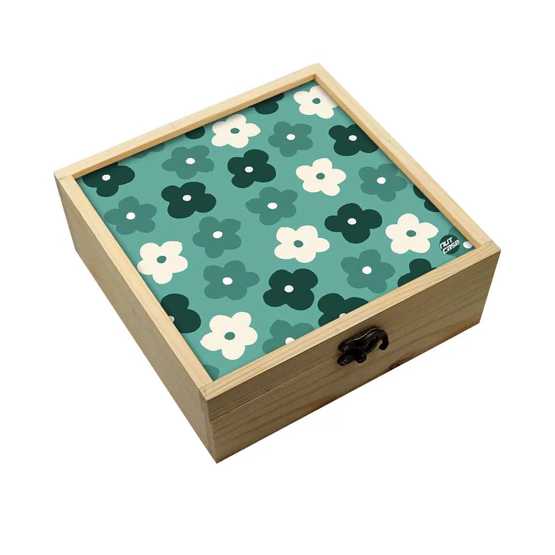 Jewellery Box Wooden Jewelry Organizer -  Irish Flowers