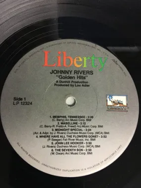 Johnny Rivers - Johnny Rivers' Golden Hits - LP