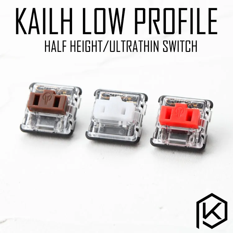 kailh low profile switch half high ultrathin RGB Swithes For Backlit Mechanical Gaming keyboard brown white blue red Free Shipping