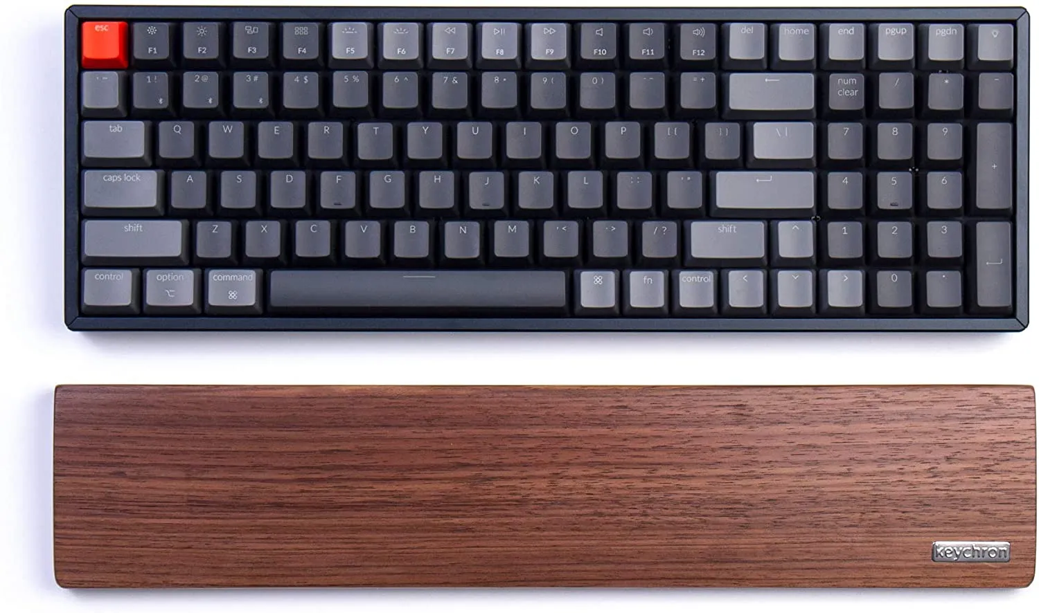 Keychron Palm Rest Walnut Wood for Keychron K4 Bluetooth Mechanical Keyboard (K4PR2)