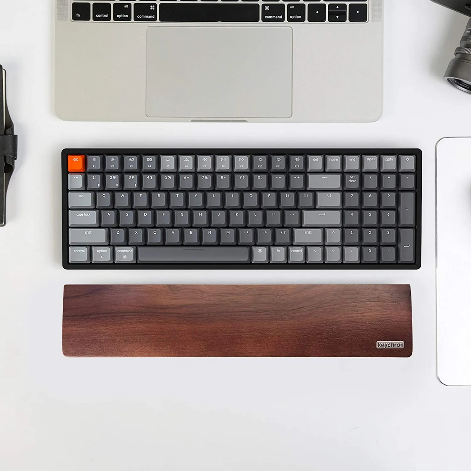 Keychron Palm Rest Walnut Wood for Keychron K4 Bluetooth Mechanical Keyboard (K4PR2)