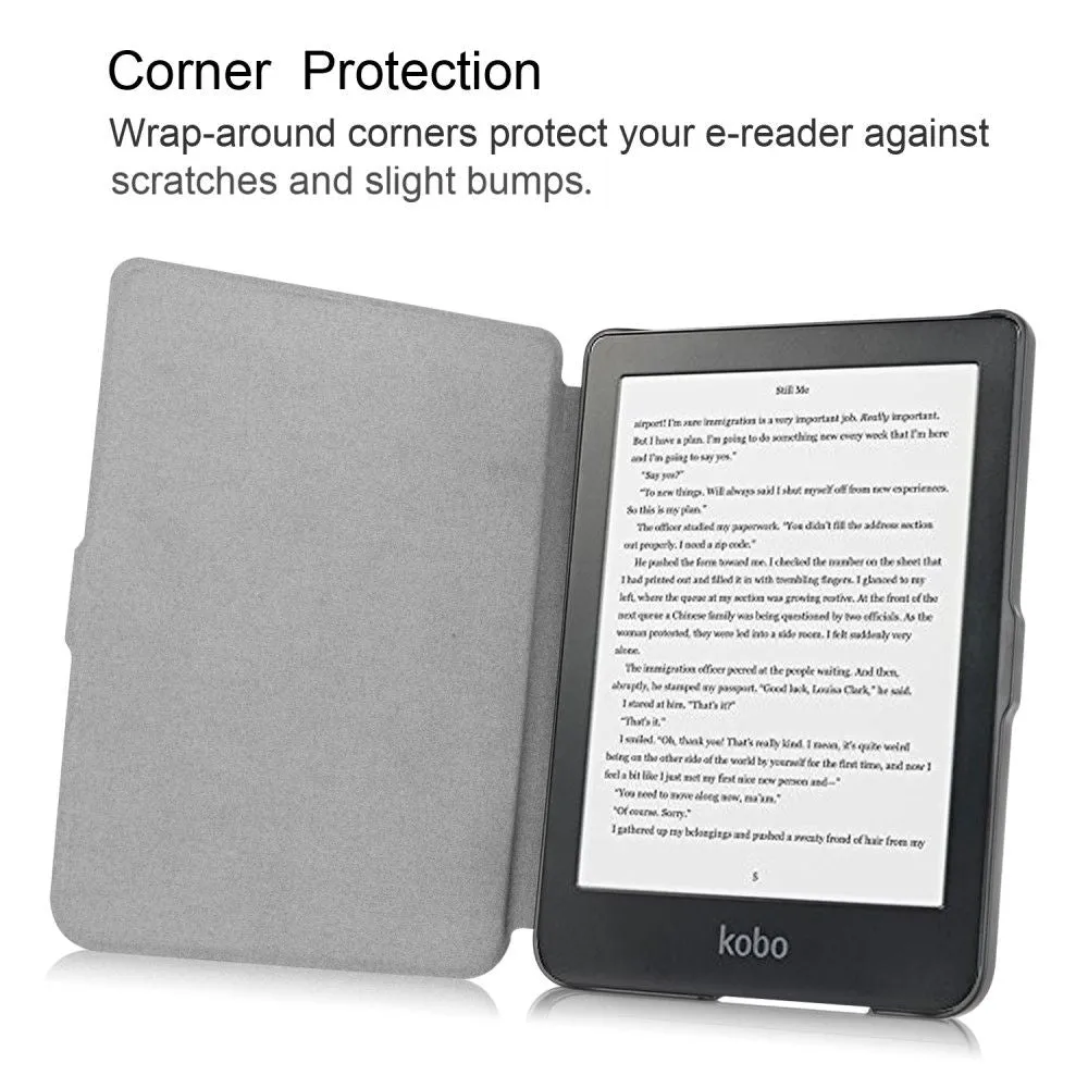 Kobo Clara HD PU leather flip case - Red