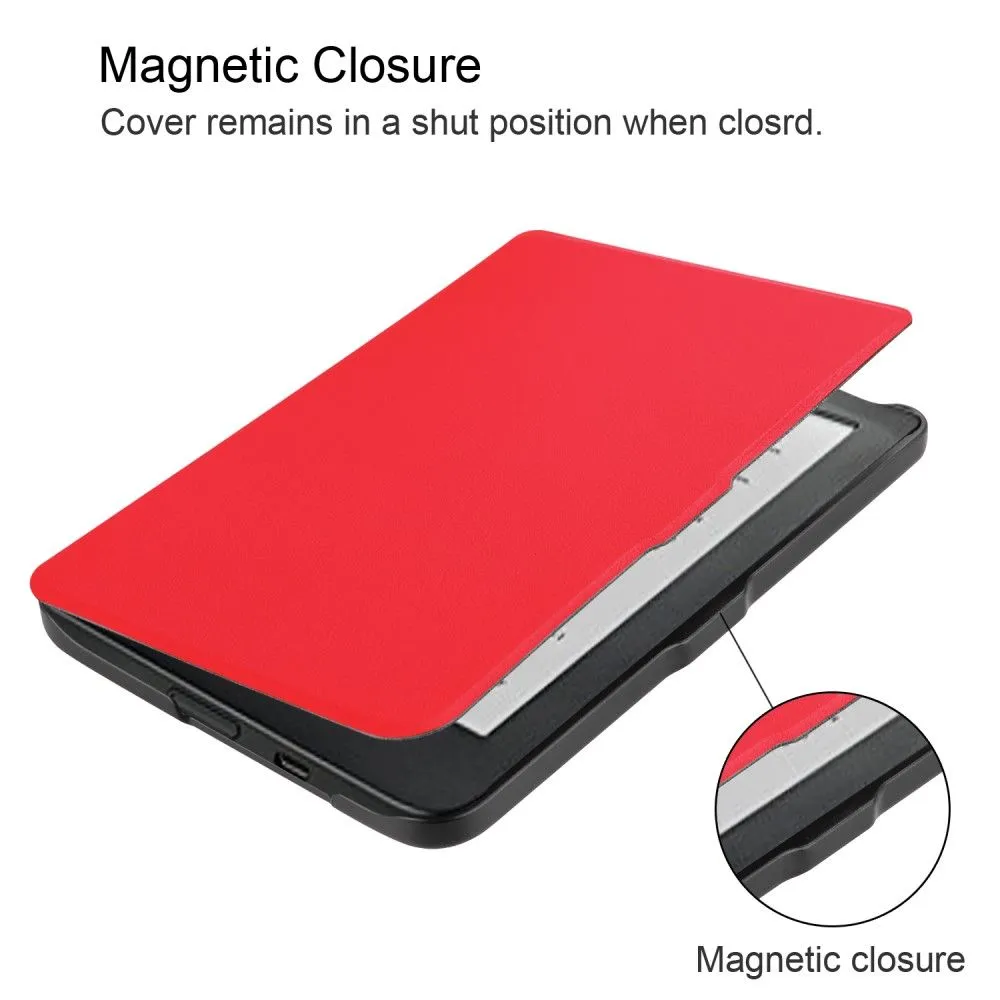 Kobo Clara HD PU leather flip case - Red