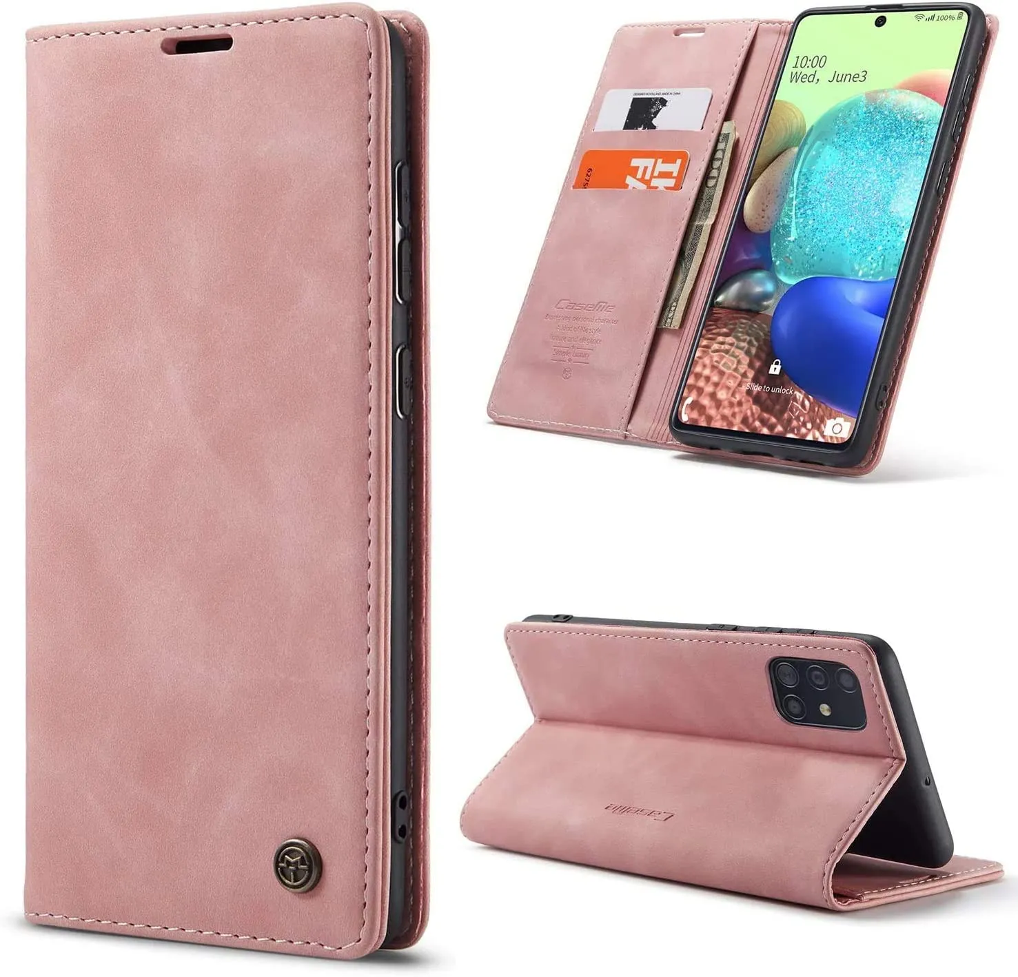 Kowauri Galaxy Note 20 Ultra Case,Leather Wallet Case - Wine Red