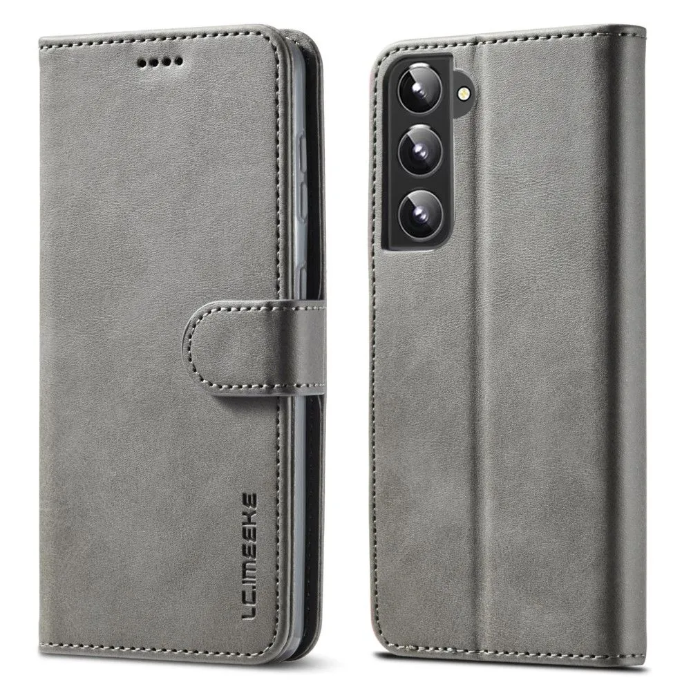 LC.IMEEKE Samsung Galaxy S22 Flip Case - Grey