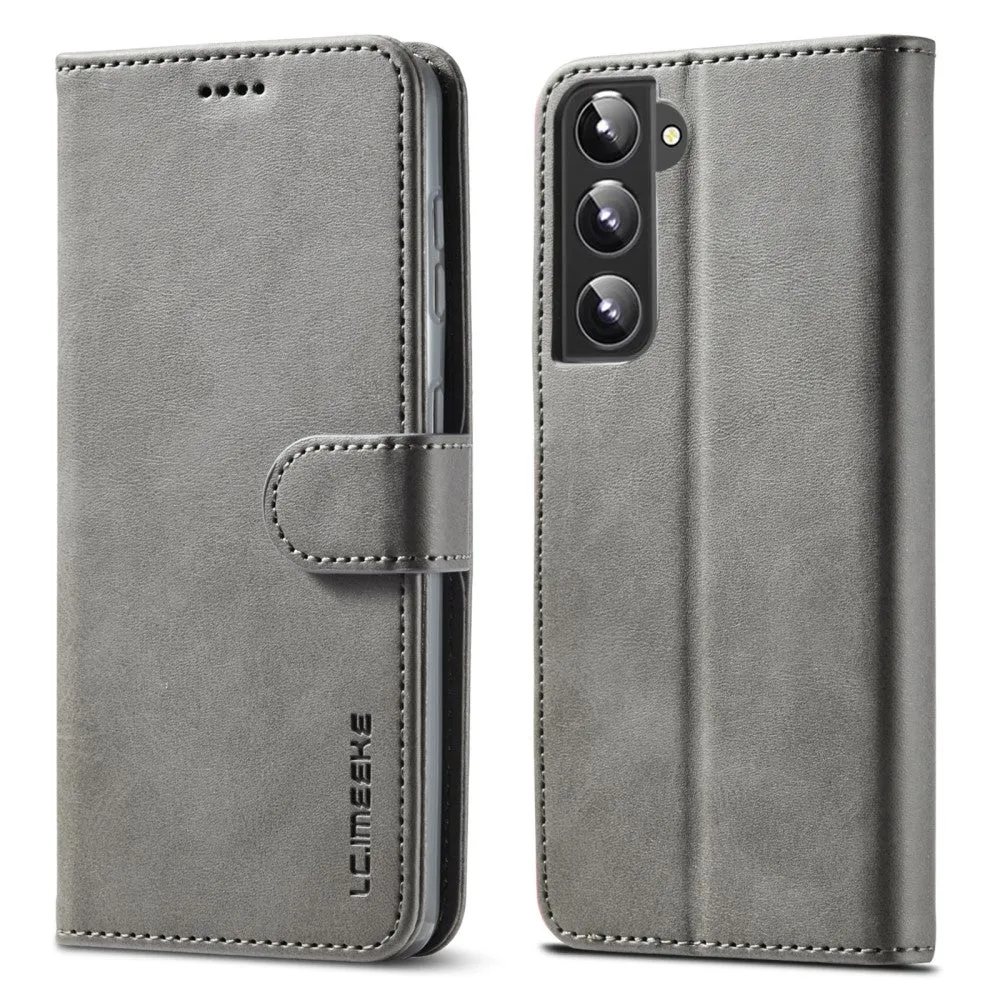 LC.IMEEKE Samsung Galaxy S22 Plus Flip Case - Grey