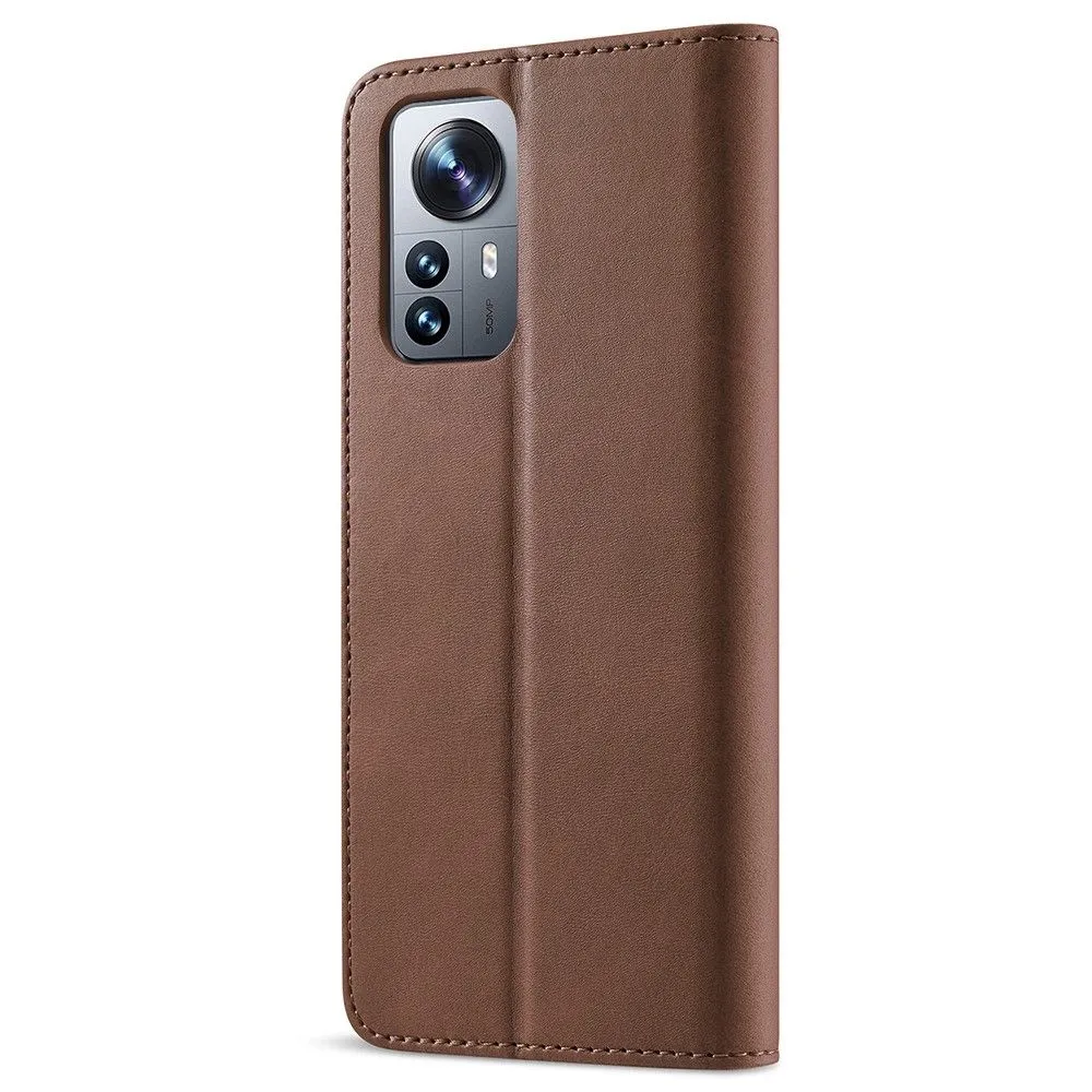 LC.IMEEKE Xiaomi 12X / 12 Flip Case - Brown