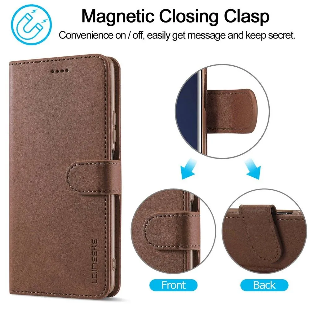 LC.IMEEKE Xiaomi 12X / 12 Flip Case - Brown