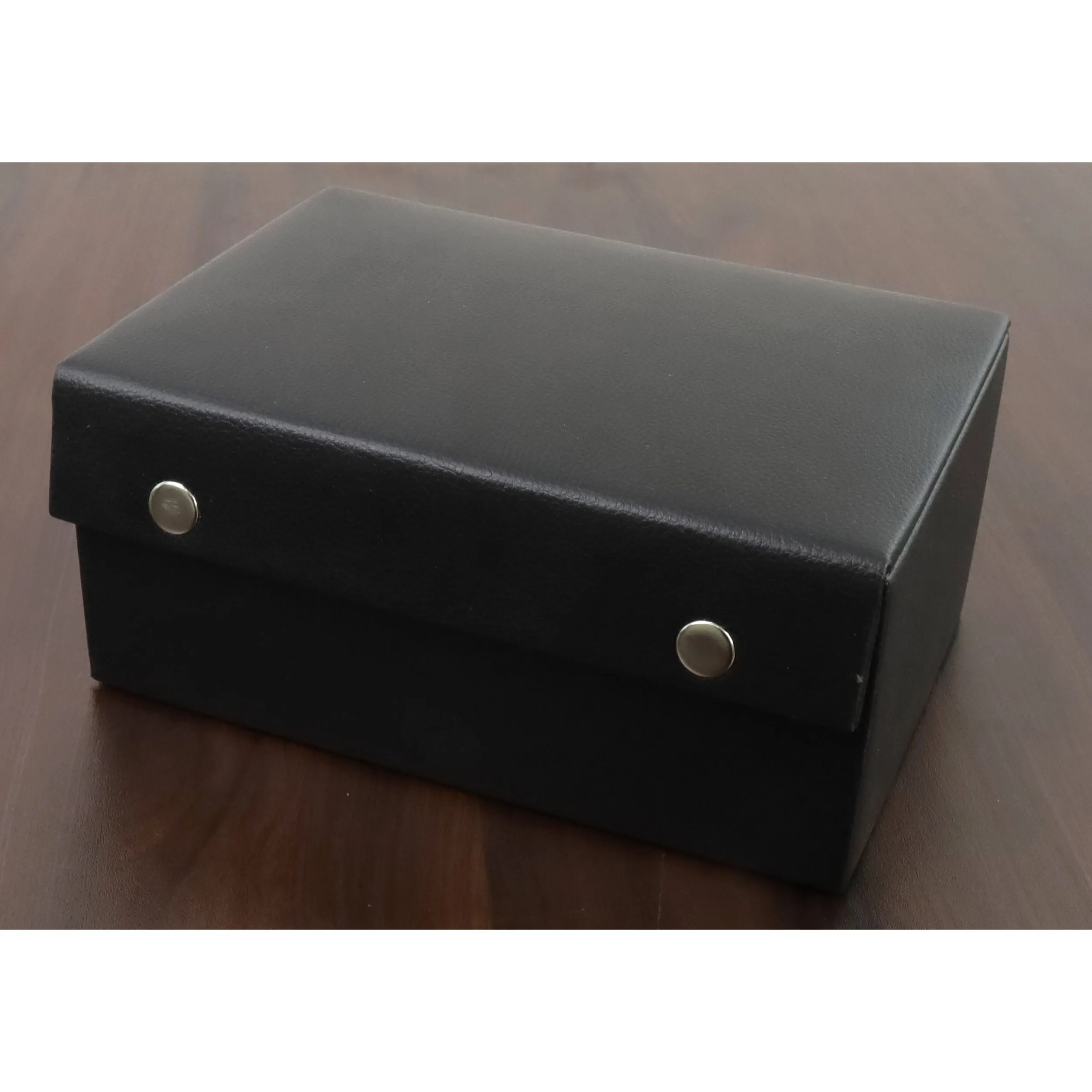 Lid Style Leatherette Storage Box For Chess pieces set upto 4" King Height