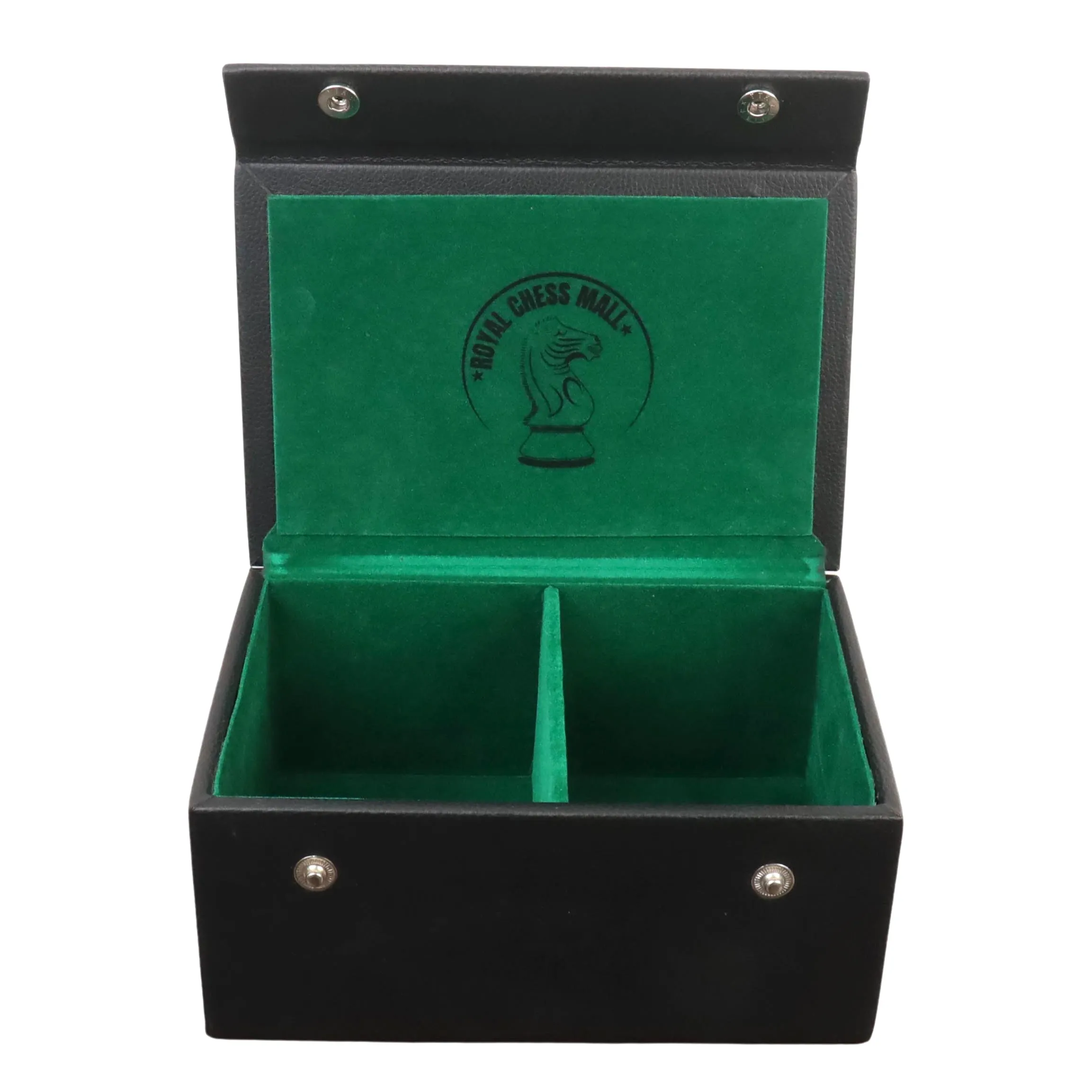 Lid Style Leatherette Storage Box For Chess pieces set upto 4" King Height