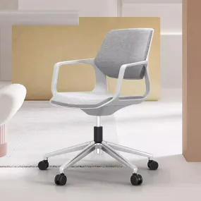 Liftable Swivel Office Chair with Medium Height Backrest