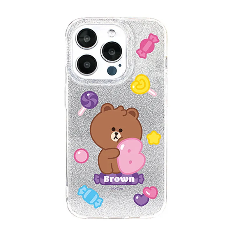 Line Friends Glitter Shining Case Protective Cover