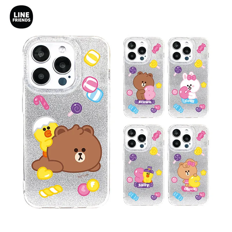 Line Friends Glitter Shining Case Protective Cover