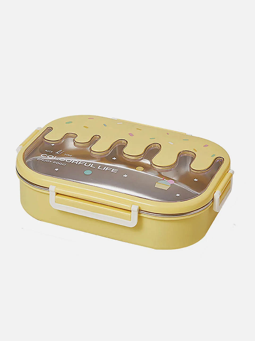 Little Surprise Box Ice-cream Drip Big Size Stainless Steel Lunch Box for Kids & Adults, 1300ml