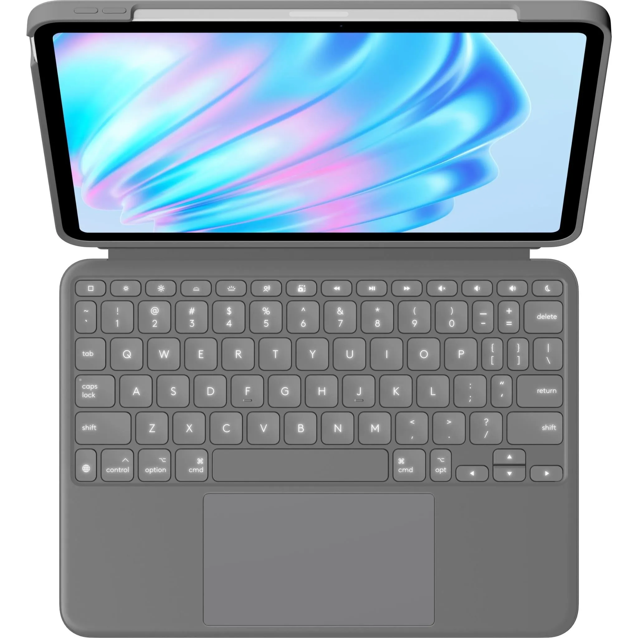 Logitech Combo Touch Keyboard Case for iPad Air 11" M2/5th/4th Gen (Oxford Grey)