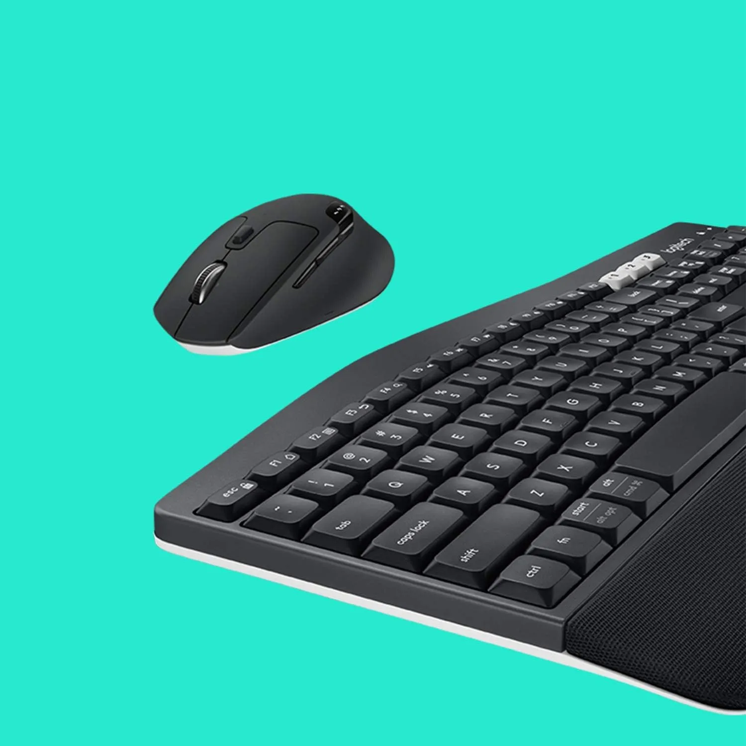 Logitech MK850 Multi-Device Performance 2.4GHz Wireless Keyboard and Mouse Combo | Bluetooth | Curved Keyframes