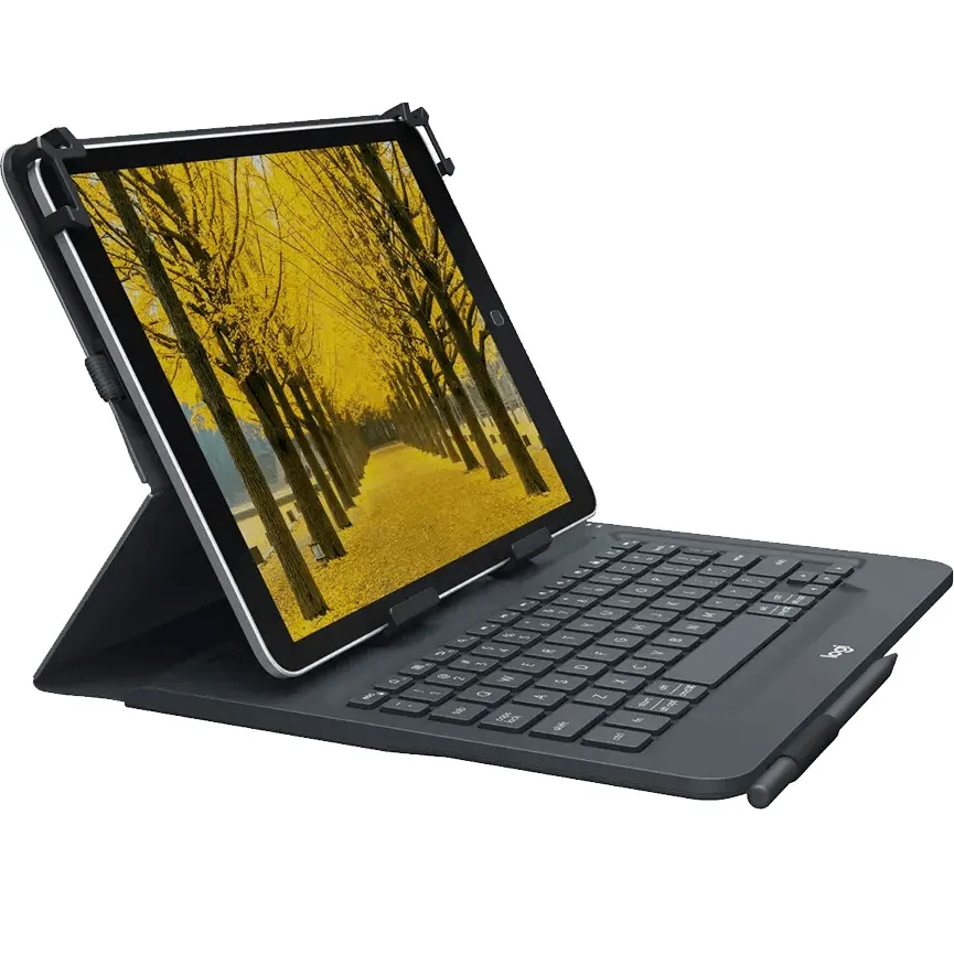 Logitech Universal Folio Keyboard Case For 9-10" Tablets iPad Samsung Android