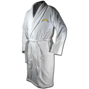 Los Angeles Chargers White Terrycloth  Bathrobe