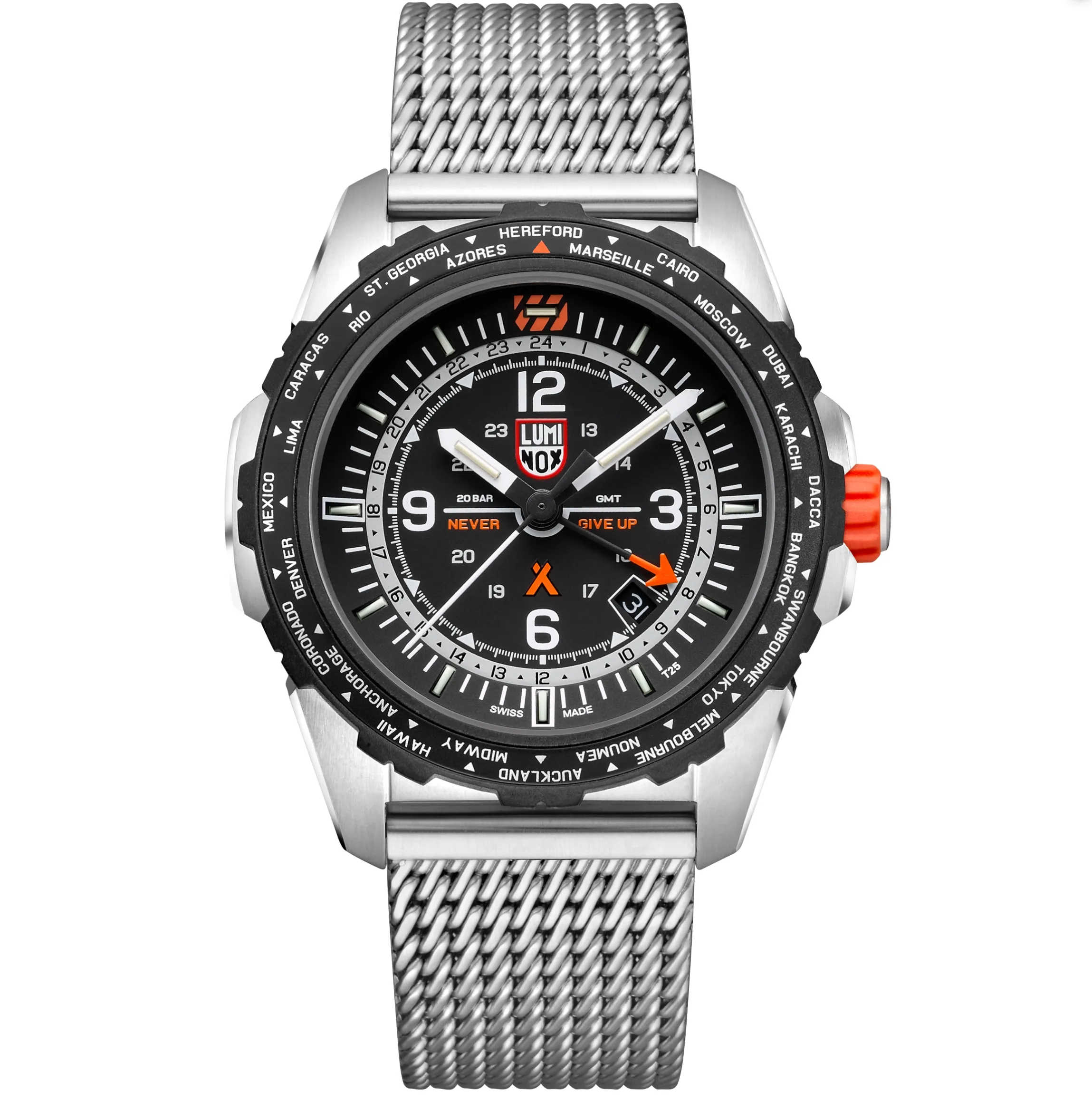 Luminox Bear Grylls Survival GMT Men's Silver Watch XB.3762