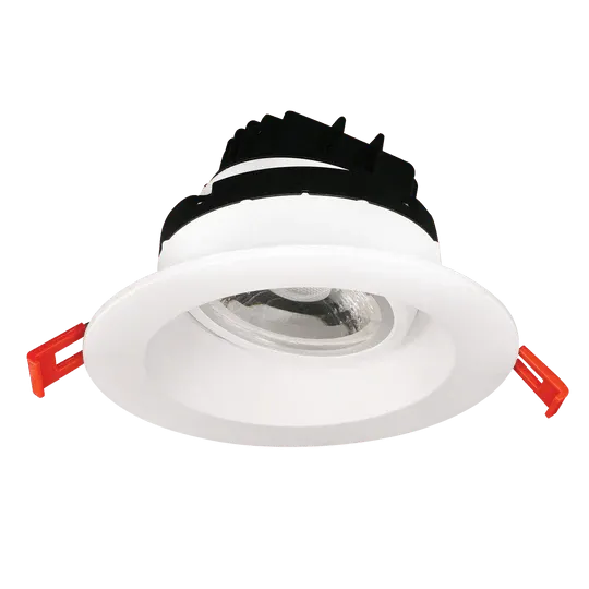 Luxrite LR23269 4" 12W LED Regress Spotlight Gimbal Round Selectable CCT