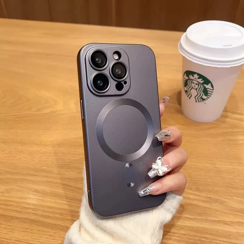 Luxury Matte Case For Magnetic Wireless Charging